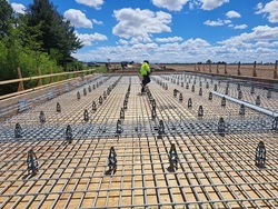 photo of rebar installation